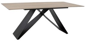 Kitcen table Sabrina sintered stone sonoma-black 180x90 x75cm 180x90x75 εκ.