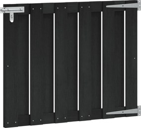 vidaXL Πύλη Κήπου 100 x 80 cm WPC και Αλουμίνιο Μαύρο