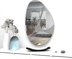 Καθρέπτης τοίχου Leon Megapap χρώμα γκρι 73x49x2,2εκ.