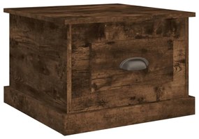 vidaXL Τραπεζάκι Σαλονιού Καπνιστή Δρυς 50x50x35 εκ. Επεξεργασμ. Ξύλο