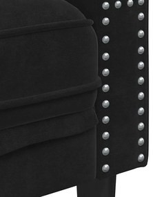 vidaXL Σετ Καναπέ 2 pcs Μαύρο Βελούδο