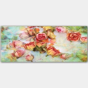 Πίνακας Καμβάς 451ERN1101 120x50cm Multi Wallity Οριζόντιοι Ξύλο, Καμβάς