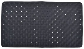 Πατάκι Μπανιέρας Αντιολισθητικό Μαύρο PVC 66x38cm ANKOR