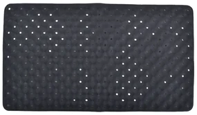 Πατάκι Μπανιέρας Αντιολισθητικό Μαύρο PVC 66x38cm ANKOR