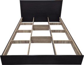 Κρεβάτι Athos pakoworld σε wenge απόχρωση 160x200εκ
