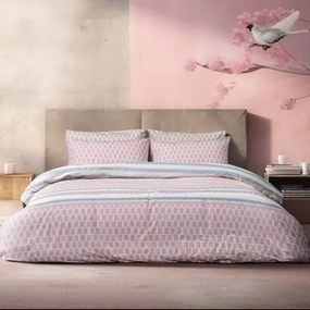 Beauty Home Σετ παπλωματοθήκη υπέρδιπλη Mnemba Art 12184 230x250 Ροζ