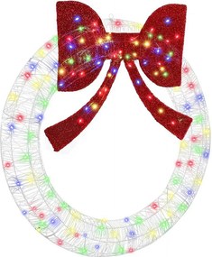 vidaXL Στεφάνι με 150 LED Πολύχρωμο 120 cm Ακρυλικό