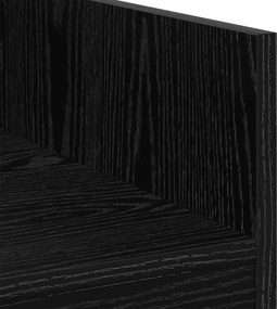 vidaXL Πίνακας DJ Μαύρη Δρυς 62 x 45 x 102 εκ. Επεξεργασμένο Ξύλο