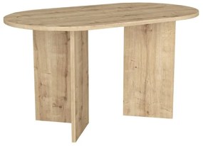 Τραπέζι Cortado Megapap χρώμα sapphire oak 138x80x75εκ.