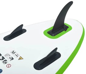 vidaXL Σανίδα SUP Φουσκωτή Σετ Πράσινο / Λευκό