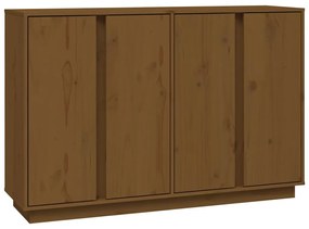 vidaXL Ντουλάπι Καφέ Μελί 120x35x80 εκ. από Μασίφ Ξύλο Πεύκου