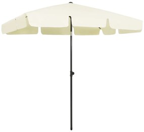 vidaXL Ομπρέλα Θαλάσσης Χρώμα Κίτρινο της Άμμου 200x125 εκ.