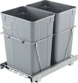 VEVOR Double Pullout Waste Container Under Cabinet Kitchen Bin Trash Can