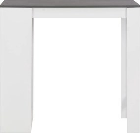 vidaXL Τραπέζι Μπαρ με Ράφι Λευκό 110 x 50 x 103 εκ.