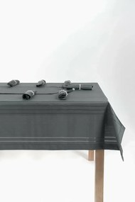 Stewehome Σετ τραπεζομάντηλου και runner για τραπέζι φαγητού από πολυεστέρα Γκρι 160x220 cm