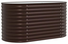 vidaXL Κήπος Αναρτημένο Κρεβάτι - Καφέ, 160 x 80 x 81 εκ, Γαλβανισμένος Χάλυβας