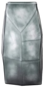 Βάζο Γυάλινο Roche 20,5x15xH38cm Grey Glass