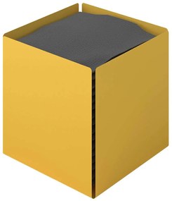 Κουτί Για Χαρτομάντηλα Κύβος 123-603 13x13x13cm Matt Yellow Pam&Co Stainless Steel