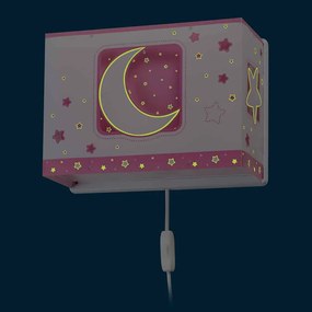 MoonLight Pink απλίκα τοίχου διπλού τοιχώματος (63238S)
