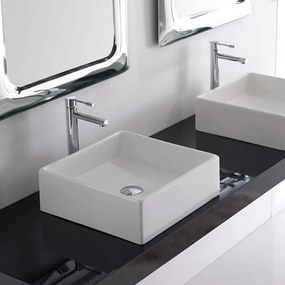 Scarabeo Teorema 40 8031/40 Λευκός Πορσελάνινος Νιπτήρας Μπάνιου Επιτραπέζιος 39x39cm