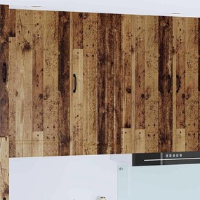 vidaXL Κρεμαστό ντουλάπι κουζίνας με ράφι Παλιό Ξύλο 50 x 31 x 100 εκ.