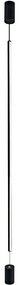 Φωτιστικό Οροφής VK/04270/B/W 125cm Led 1335Lm 9W 3000K Black VKLed