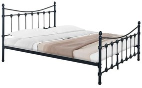 Κρεβάτι Beowulf μαύρο μεταλλικό 140x190x102εκ 147.6x194x102 εκ.