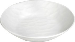 WHITE ΠΙΑΤΟ ΒΑΘΥ ΣΤΡΟΓΓ. 21ΕΚ WAVY MATTE ΜΕΛΑΜΙΝΗΣ