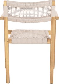 ΠΟΛΥΘΡΟΝΑ CHARLOTTE HM9637.07 ΞΥΛΟ TEAK & ΜΠΕΖ ΣΧΟΙΝΙ--B'ΔΙΑΛΟΓΗΣ 58x61x81Yεκ.