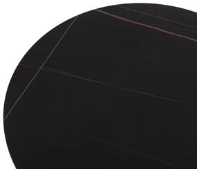 Τραπεζάκια σαλονιού DUNCAN Σετ 2 τεμ MDF και Κεραμικό TOP Φ80εκ. &amp; Φ45εκ. 80x80x41 εκ.