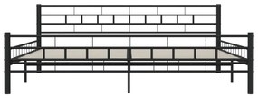 vidaXL Πλαίσιο Κρεβατιού Μαύρο 200 x 200 εκ. Ατσάλινο