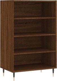 vidaXL Ραφιέρα Καφέ Δρυς 57 x 35 x 90 από Επεξεργασμένο Ξύλο