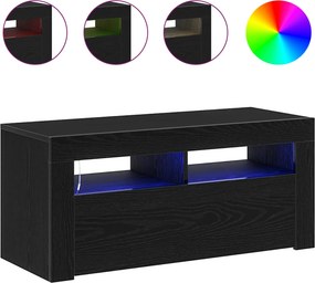 vidaXL Ντουλάπι TV Μαύρη Οξυά 90 x 35 x 40 εκ. Επεξεργασμένο ξύλο