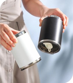 Ανοξείδωτη Κούπα Θερμός 460ml με Καλαμάκι - Ροζ