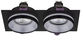 Χωνευτό Σποτ Φωτιστικό Οροφής 2xGU10 Jet TK Lighting-6925-Μαύρο 6925