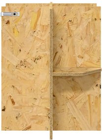 vidaXL Βάση Terrarium με ράφι Καφέ 40 x 40 x 50 cm OSB