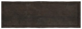 vidaXL Επιφ Τραπεζιού Αν Καφέ 160x50x(2-6)εκ.Ακατέργ. Μασίφ Ξύλο Δρυός