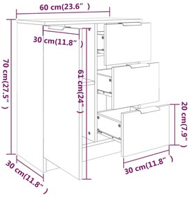 ΣΥΡΤΑΡΙΕΡΑ ΓΚΡΙ ΣΚΥΡΟΔΕΜΑΤΟΣ 60X30X70 ΕΚ. ΕΠΕΞΕΡΓΑΣΜΕΝΟ ΞΥΛΟ 811083