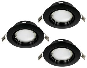 Φωτιστικό Χωνευτό Eglo 900752 PENETO Μαύρο Ματ (Black Mat) 3000K