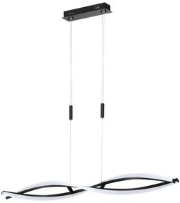 Κρεμαστό Φωτιστικό Οροφής LED 27W Torcido Μαύρο 2700-6500K 60978 Fischer Honsel-60978-Μαύρο 60978