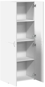 vidaXL Αρχειοθήκη Λευκή 60x32x153 εκ. από Επεξεργασμένο Ξύλο