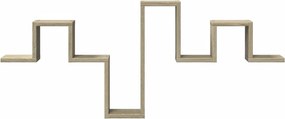 vidaXL Ράφι Τοίχου Sonoma Δρυς 104,5x10x43 εκ. από Επεξεργασμένο Ξύλο