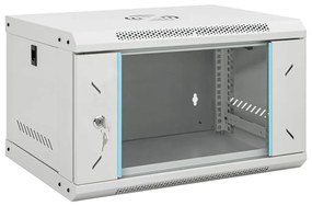 vidaXL Ντουλάπι Δικτύου Επιτοίχιο 6U 19" IP20 53x40x30 εκ.