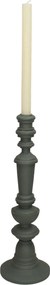Κηροπήγιο ArteLibre Γκρι Polyresin 13.5x13.5x41cm