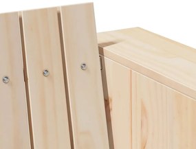 vidaXL Καναπές Κήπου Καφέ 134 x 60 x 62 cm Μασίφ ξύλο πεύκου