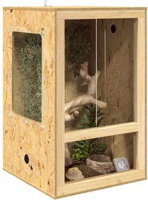 vidaXL Terrarium Καφέ 50 x 50 x 80 cm OSB