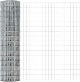 vidaXL Τεντώτο με στήριγμα Ασημί 1,2 x 10 m Ατσάλι