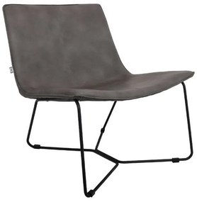 Πολυθρόνα Shadi 617-00-067 68x50x73cm Grey Metal, Technoderma