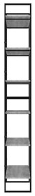 Ραφιέρα Γκρι Sonoma 100 x 30 x 210 εκ. από Επεξεργασμένο Ξύλο - Γκρι