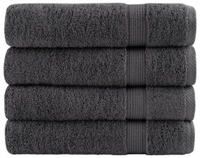 Πετσέτες Μπάνιου Premium SOLUND 4 Τεμ Ανθρακί 70x140εκ 600γρ/μ² 137161